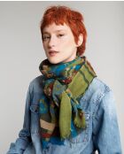 Echarpe en laine Dundee vert - 45 x 34 x 18 cm