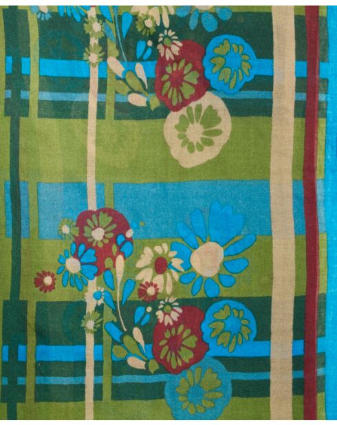 Echarpe en laine Dundee vert - 45 x 34 x 18 cm