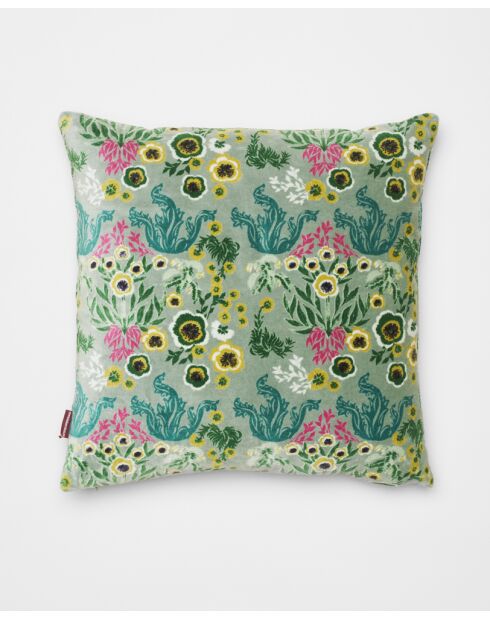 Coussin en coton Swainston vert - 45 x 45 cm