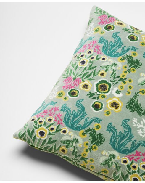 Coussin en coton Swainston vert - 45 x 45 cm