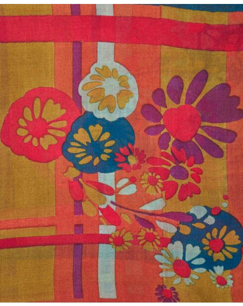 Echarpe en laine Dundee orange - 45 x 34 x 18 cm