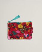 Pochette en coton Holy argile rouge - 15 x 11 cm