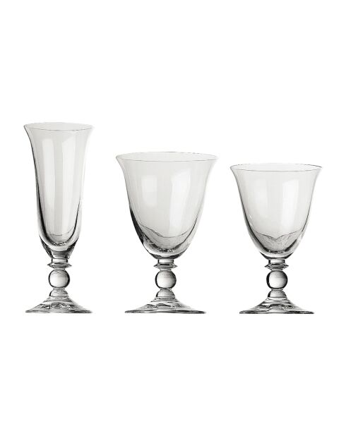 Verre à pied à vin Piano transparent - 19cl