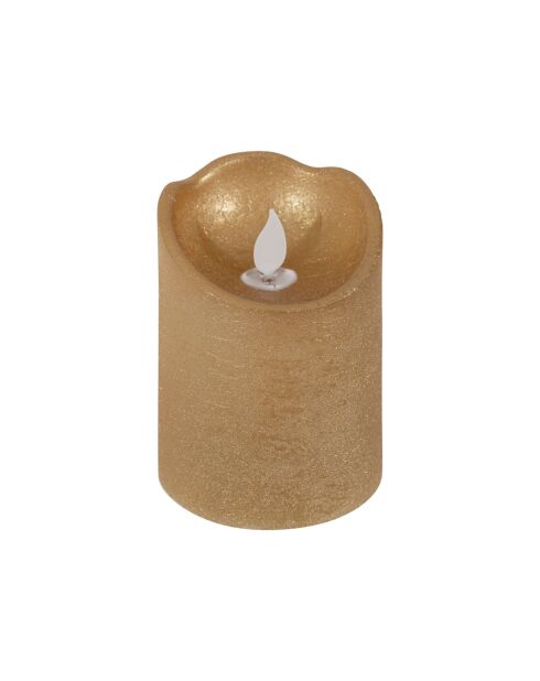 Vela dorada LEDClassic - D.7,5 x H.10 cm