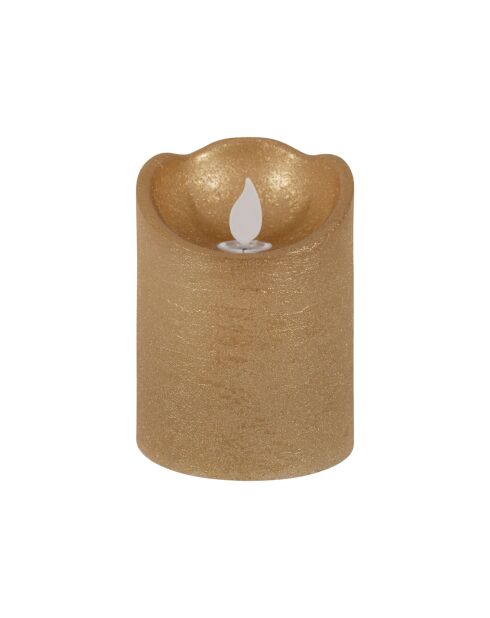 Vela dorada LEDClassic - D.7,5 x H.10 cm
