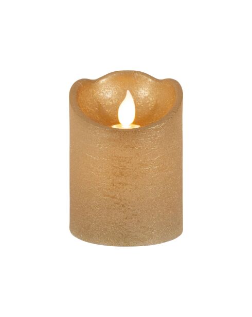 Vela dorada LEDClassic - D.7,5 x H.10 cm