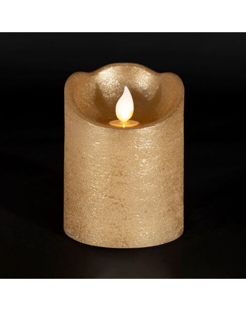 Vela dorada LEDClassic - D.7,5 x H.10 cm