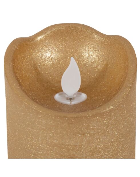 Vela dorada LEDClassic - D.7,5 x H.10 cm