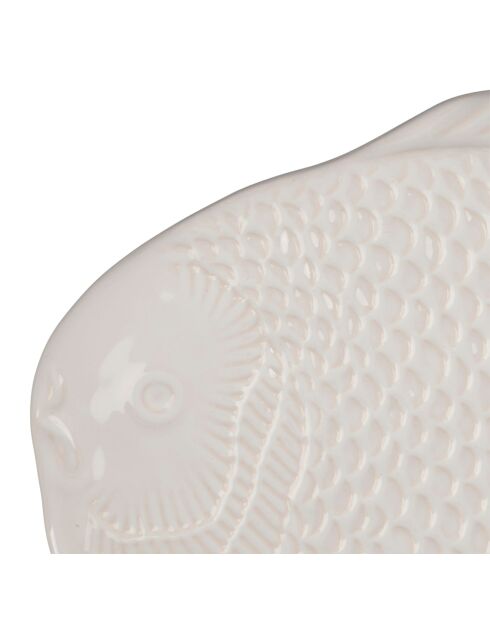 Plat Poisson blanc - 29,5 x 21,5 cm