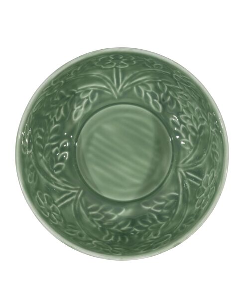 Lot de 2 coupes Floraly ivoire/sauge - D.25 cm
