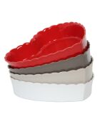 Piatto per dolci Charlotte Carmine - 24 x 24 cm