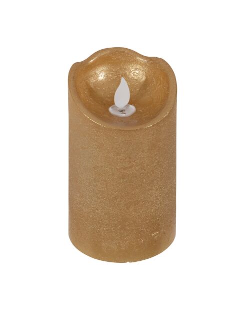 Vela dorada LEDClassic - D.7,5 x H.12 cm