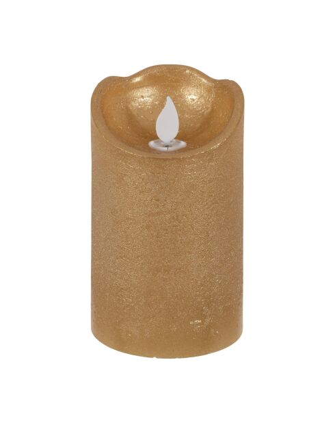Vela dorada LEDClassic - D.7,5 x H.12 cm