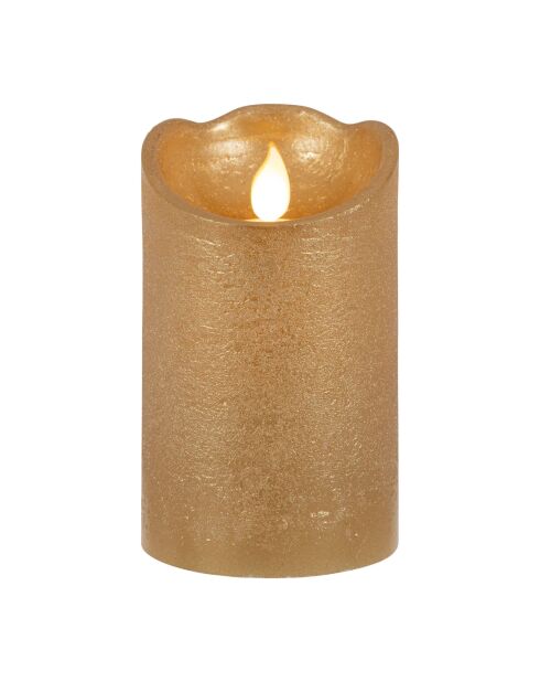 Vela dorada LEDClassic - D.7,5 x H.12 cm