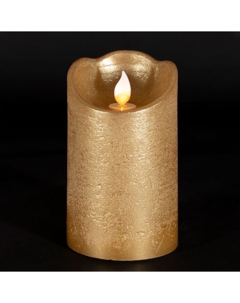 Vela dorada LEDClassic - D.7,5 x H.12 cm