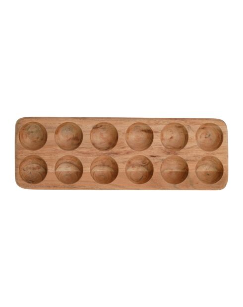 Dalbert Eierhalter für 12 Personen, Natur, 30 x 10 x H.6 cm