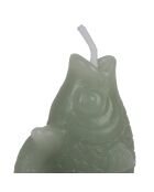 Set mit 6 Kerzen in einer Schachtel Wassergrüner Fisch - H.5,5 cm