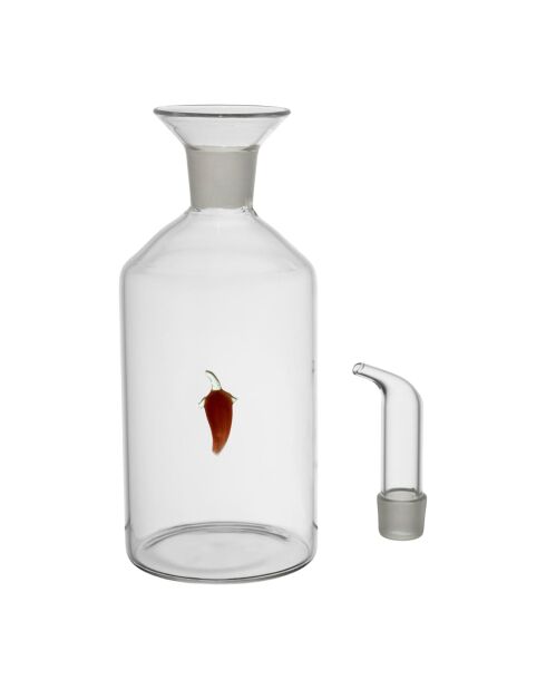Bottiglia di olio e aceto al peperoncino - 45cl + 35cl
