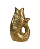 Goldene Meeresvase - 24 x 16,5 x H.39,5 cm