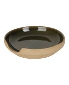 Poggiamestolo in gres porcellanato color kaki Jade - D.12 cm