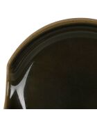 Poggiamestolo in gres porcellanato color kaki Jade - D.12 cm