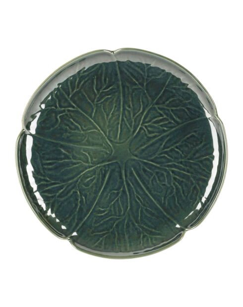 Assiette plate Chou verte - D.27 cm