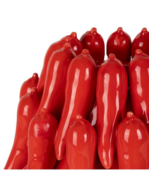 Vase Piment rouge - D.19 x H.18 cm