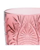 Lot de 4 gobelets en boîte Starla rose - 35cl
