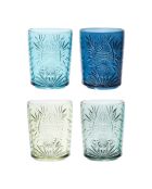 Lot de 4 gobelets en boîte Starla bleu - 35cl
