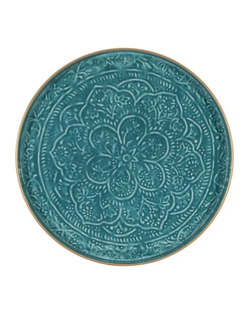 Vassoio turchese Arabise - D.36 cm