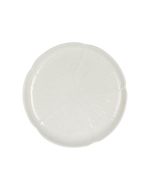 Assiette à dessert Chou blanche - D.21 cm