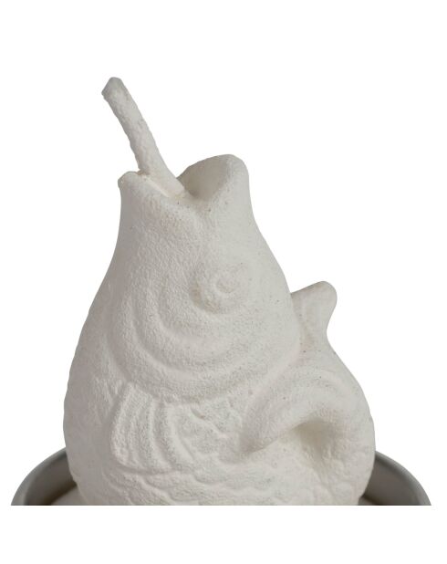 Set de 6 velas en una caja Poisson blanc - H.5.5 cm