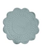 Set de table Boutis vert d'eau - D42 cm
