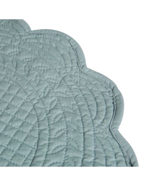 Set de table Boutis vert d'eau - D42 cm