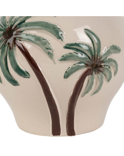 Jarrón The Islands verde/marrón - D.14 x H16 cm