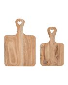 Set di 2 pannelli decorativi Dalbert naturali - L.30/25 cm