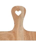 Set di 2 pannelli decorativi Dalbert naturali - L.30/25 cm