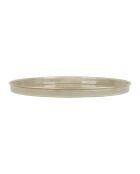 Rundes Tablett in Arabise-Grau/Gold - D.36 cm