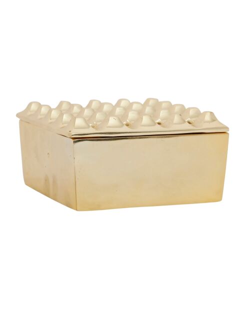 Goldener Aschenbecher Riva - 13,5 x 13,5 x H.7 cm