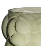 Tanri grüne Glasvase - D.22 x H.25 cm
