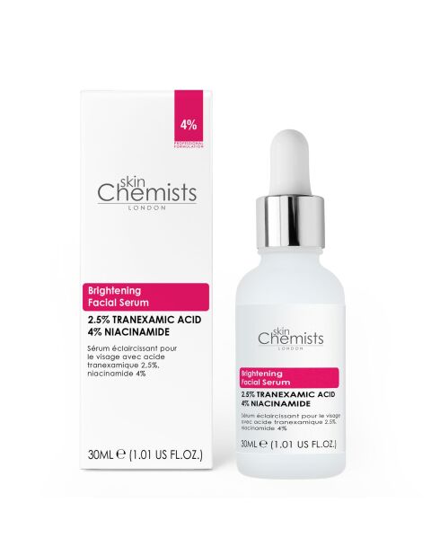 Aufhellendes Gesichtsserum mit 2,5% Tranexamsäure und 4% Niacinamid - 30 ml