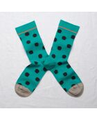Calzino Viridien Pois in cotone