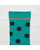 Calzino Viridien Pois in cotone