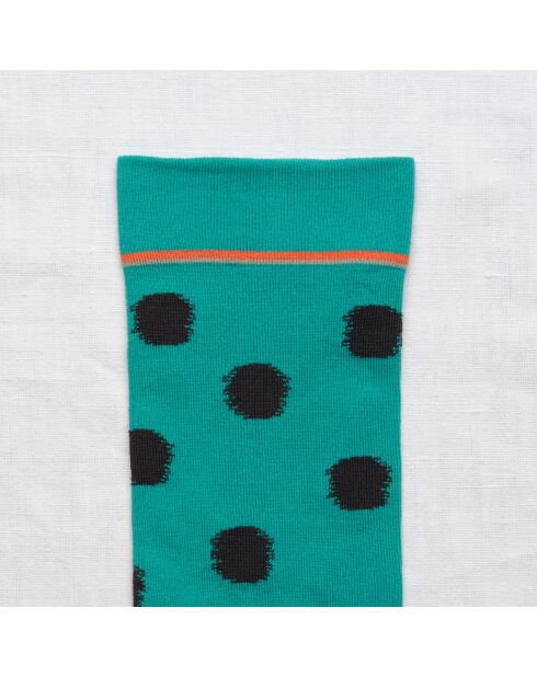 Chaussette en coton Pois Viridien