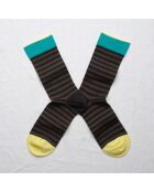 Calcetín de algodón Slate Stripe