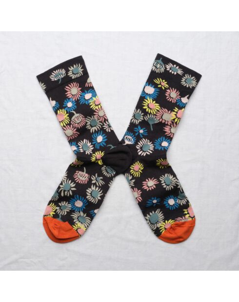 Chaussette en coton Tournesol Ardoise