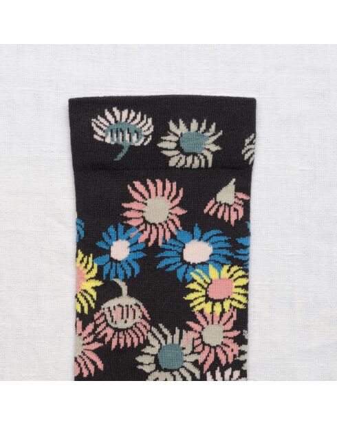 Chaussette en coton Tournesol Ardoise