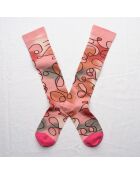 Calcetines Hilma de algodón rosa melocotón
