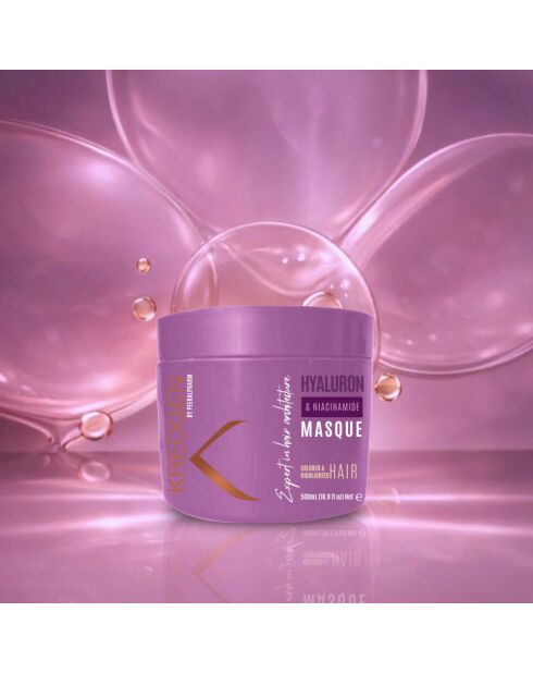Masque protection couleur à l’acide hyaluronique & Niacinamide B3 pour cheveux colorés et méchés - 500ml