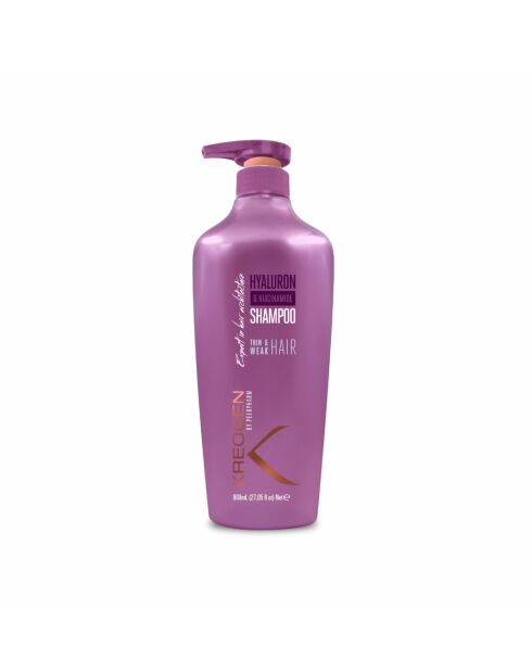 Shampooing fortifiant à l’acide hyaluronique & Niacinamide B3 pour cheveux fins et fragiles - 800ml